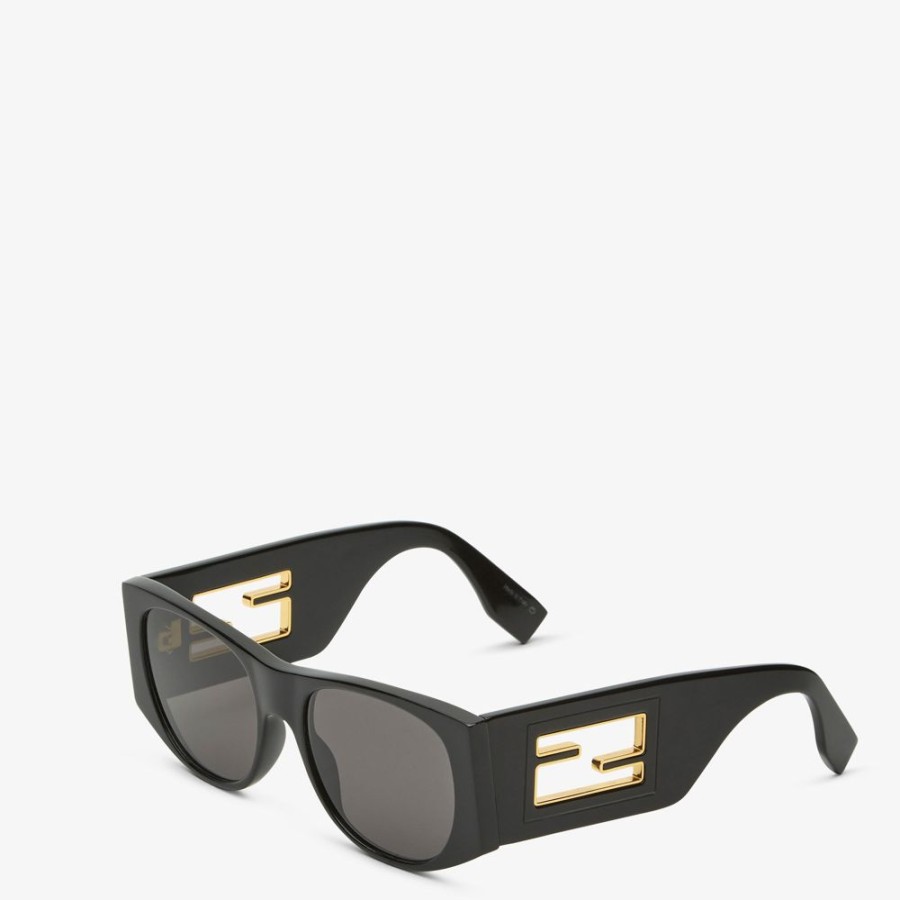 Damen Fendi Sonnenbrillen | Sonnenbrille Aus Acetat In Schwarz