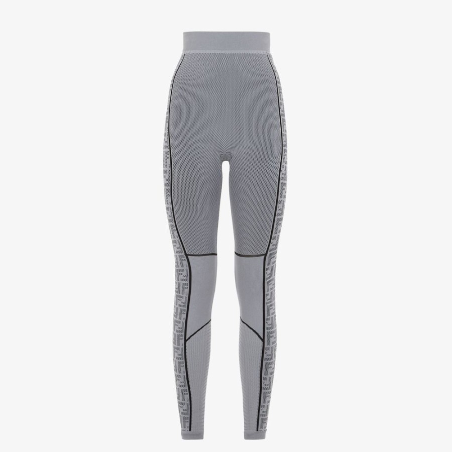 Damen Fendi Skiwear | Leggings Aus Seamless In Grau