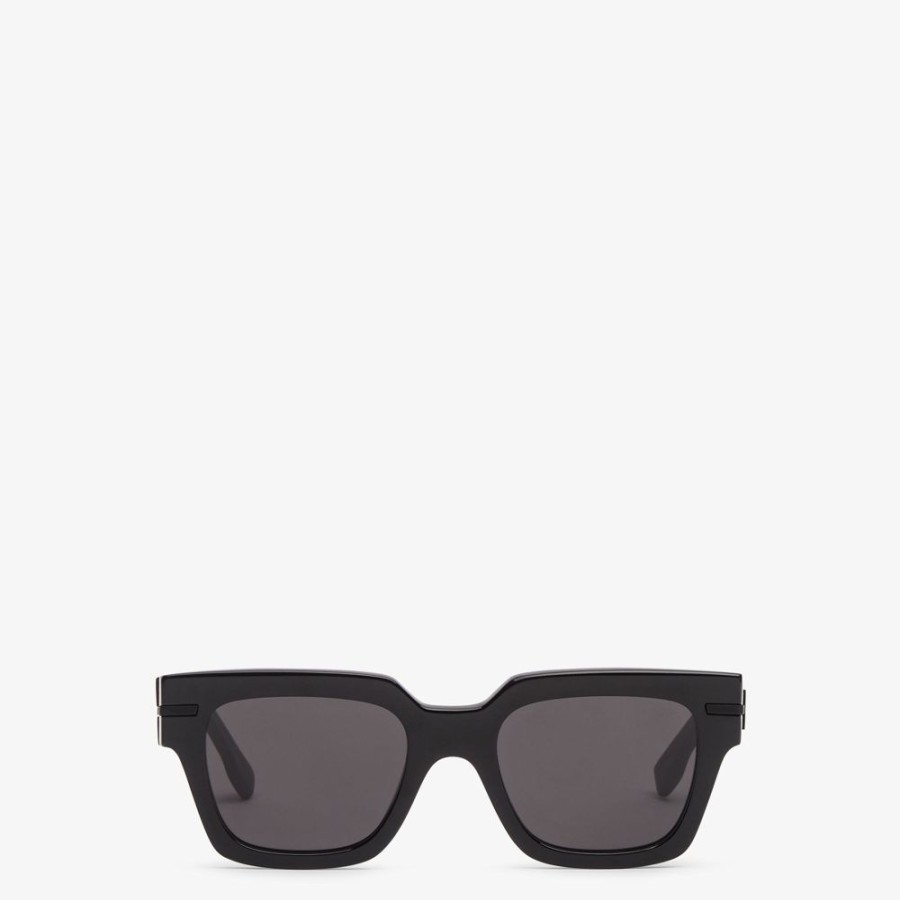 Herren Fendi Sonnenbrillen | Sonnenbrille Aus Acetat In Schwarz