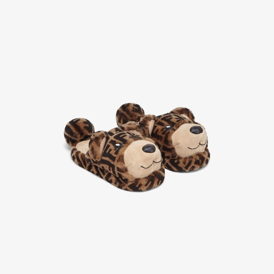 Kids Fendi Accessoires | Pantoffel Aus Schaffell