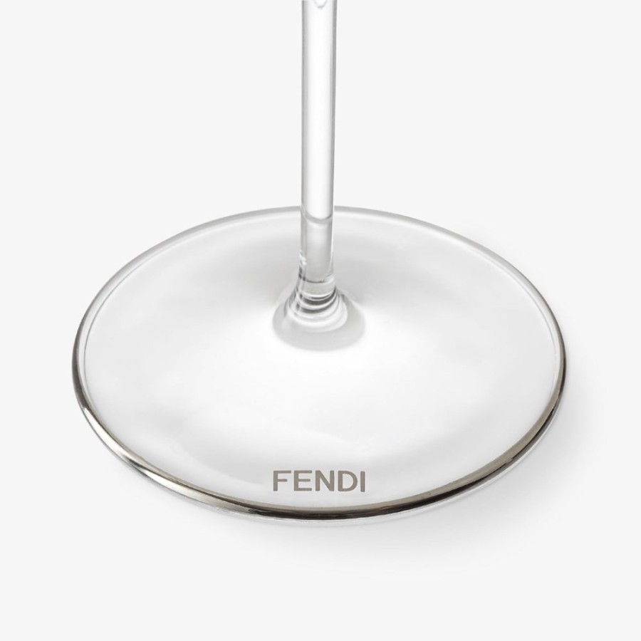 Home Decor & Lifestyle Fendi Tafelgeschirr | Glaser Aus Kristall Mit Pequin-Streifenmotiv