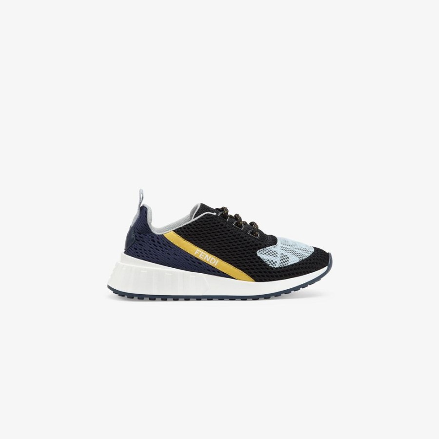 Kids Fendi Schuhe | Sneaker Aus Mesh Mit Mehrfarbigem Logo