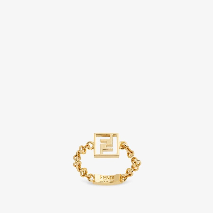 Damen Fendi Ringe | Ring Aus Metall, Goldfarben