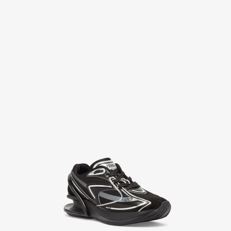 Damen Fendi Sneakers | Laufschuh Aus Stoff In Schwarz