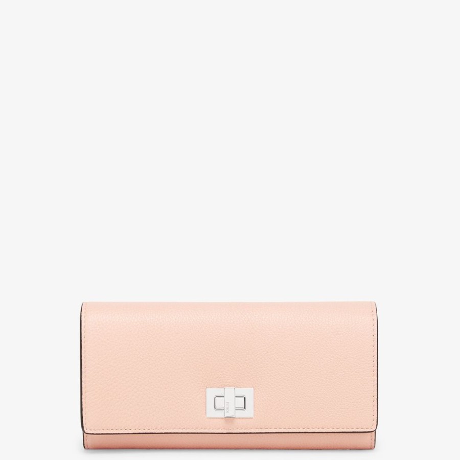 Damen Fendi Portemonnaies | Portemonnaie Aus Leder In Rosa