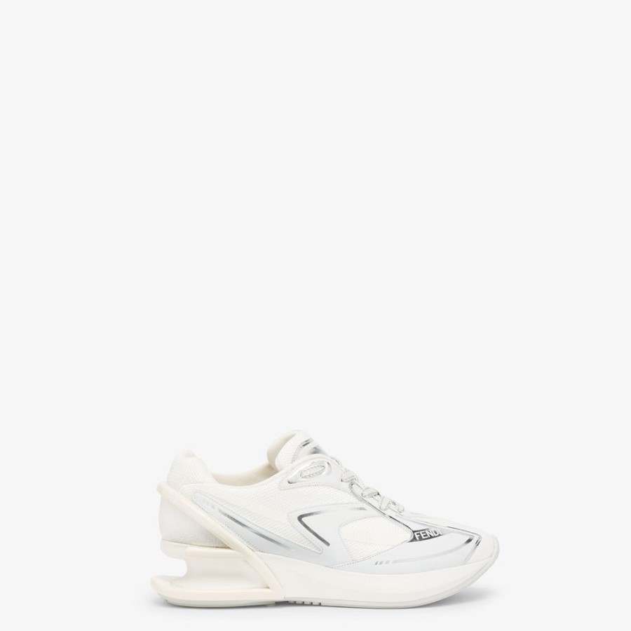 Damen Fendi Sneakers | Laufschuh Aus Stoff In Weis