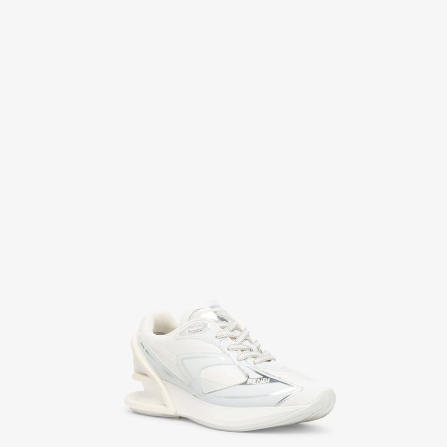 Damen Fendi Sneakers | Laufschuh Aus Stoff In Weis