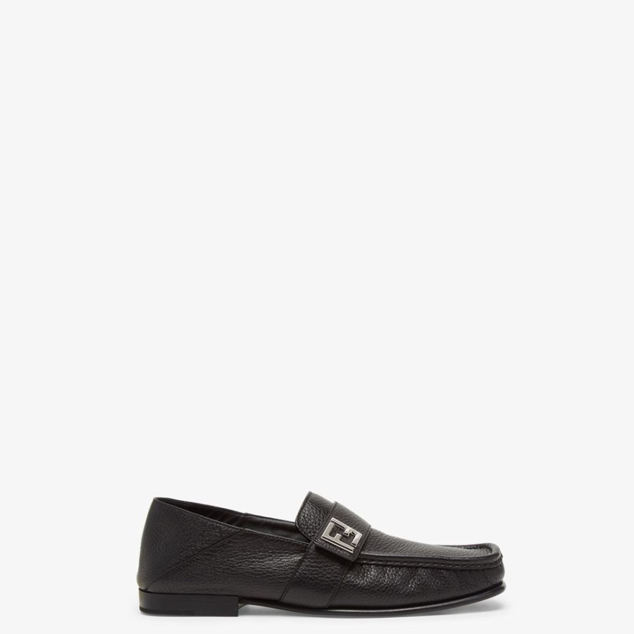 Herren Fendi Loafer | Mokassins Aus Leder In Schwarz