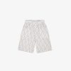 Kids Fendi Ready To Wear | Bermudashorts Aus Leinen Mit Allover-Logo