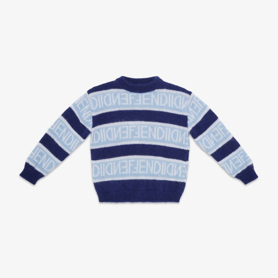 Kids Fendi Ready To Wear | Junior-Pullover Aus Mehrfarbigem Mohair