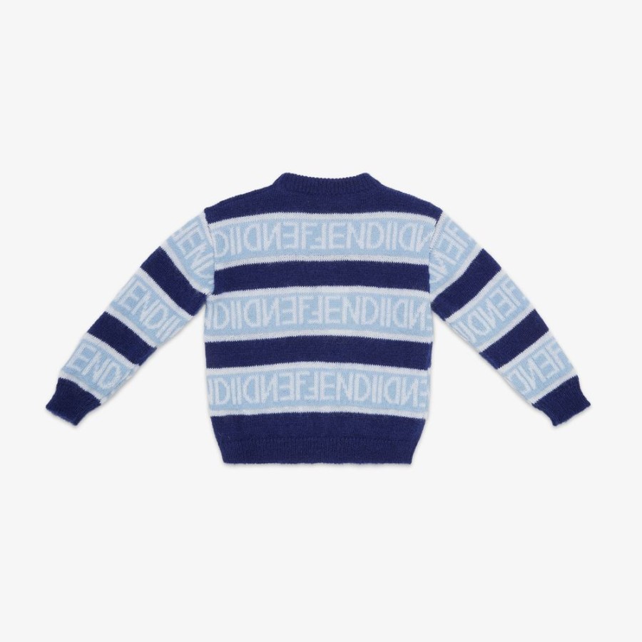 Kids Fendi Ready To Wear | Junior-Pullover Aus Mehrfarbigem Mohair