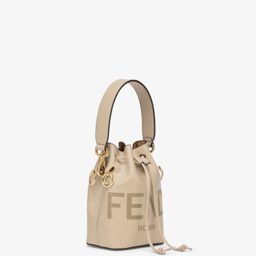 Damen Fendi Mini-Taschen | Mini-Tasche Aus Leder In Taubengrau