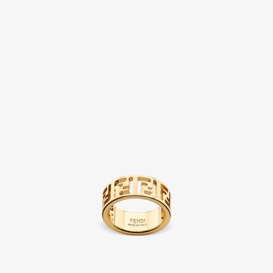 Damen Fendi Ringe | Ring Aus Metall, Goldfarben