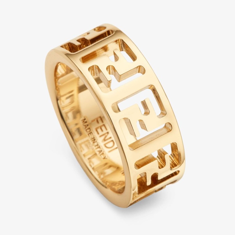 Damen Fendi Ringe | Ring Aus Metall, Goldfarben