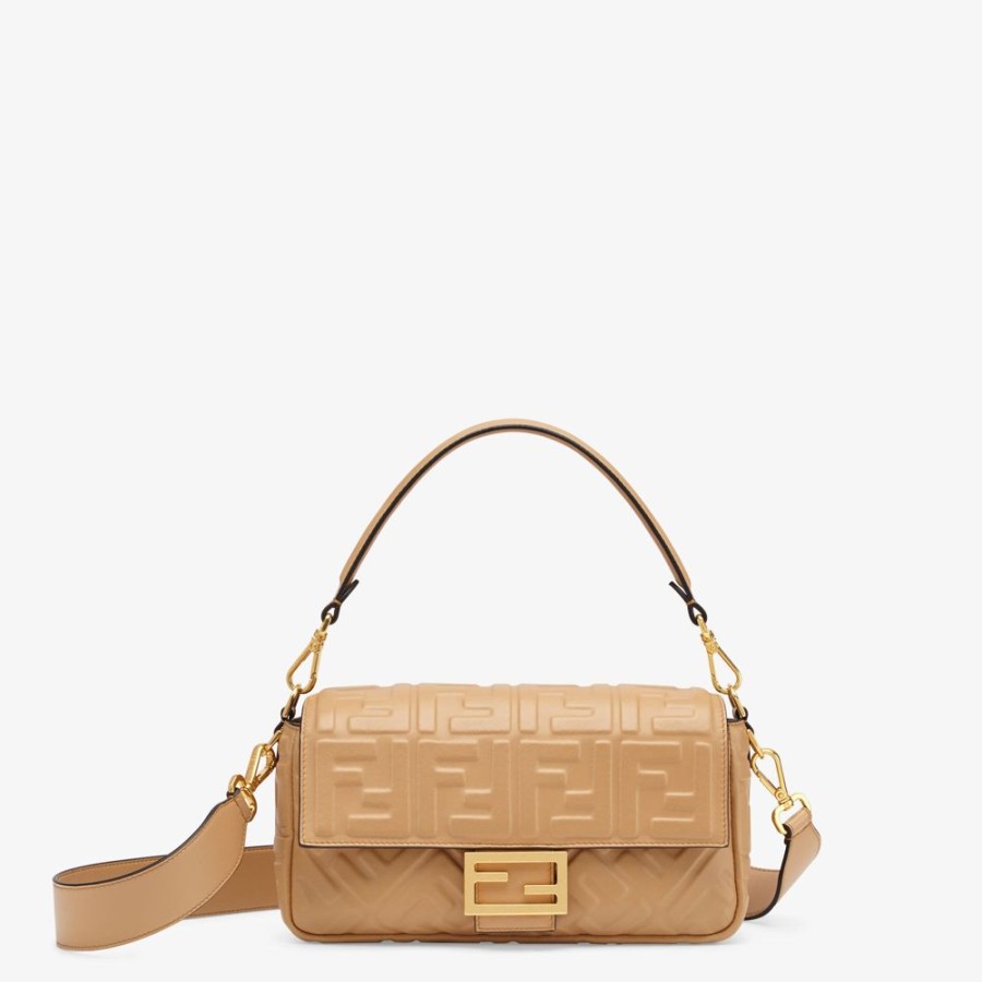 Damen Fendi Schulter- Und Crossbody-Taschen | Tasche Aus Leder In Beige