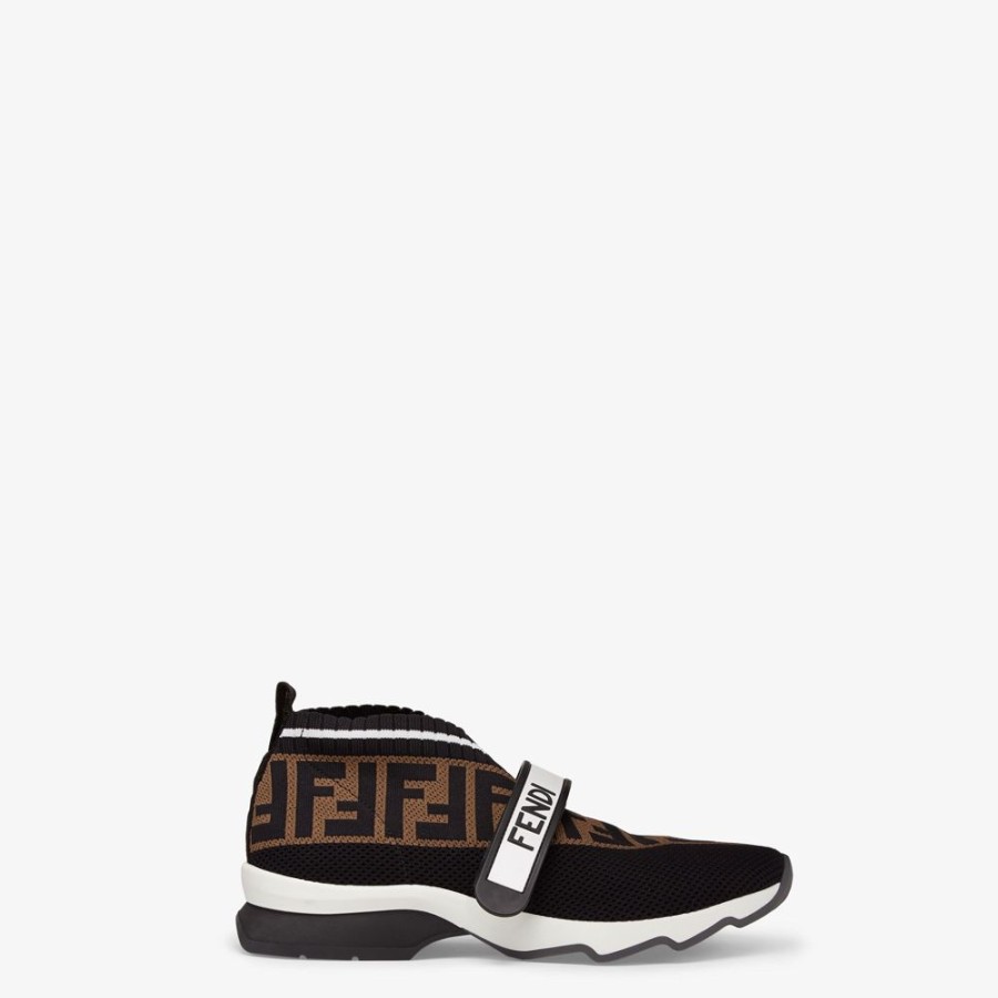 Damen Fendi Sneakers | Sneaker Aus Stoff In Schwarz