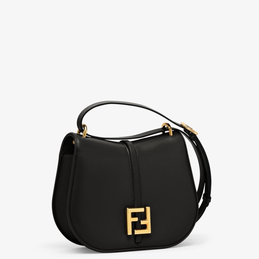 Damen Fendi Schulter- Und Crossbody-Taschen | Tasche Aus Glatt- Und Granatleder In Schwarz