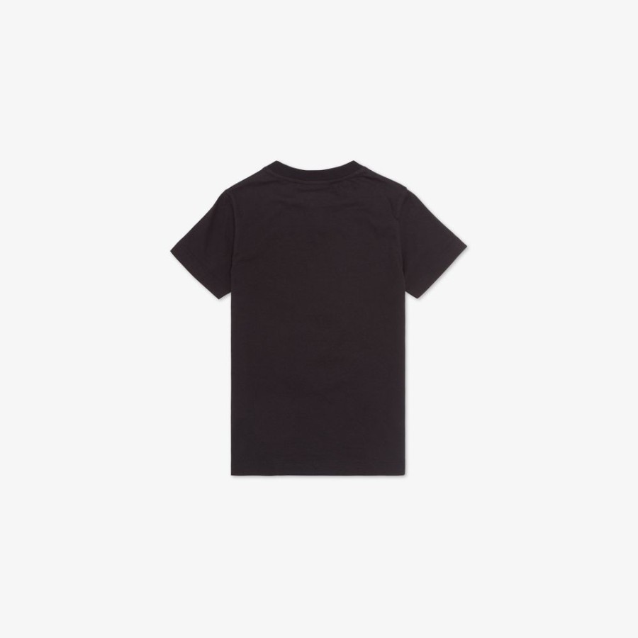 Kids Fendi Ready To Wear | Junior-T-Shirt Aus Jersey In Schwarz, Mehrfarbig