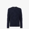 Herren Fendi Strickbekleidung | Pullover Aus Wolle In Blau