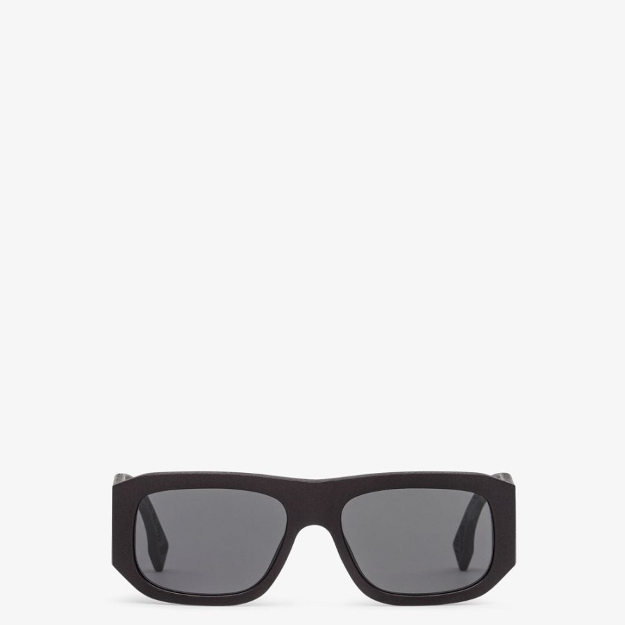 Herren Fendi Sonnenbrillen | Sonnenbrille Aus Acetat In Schwarz