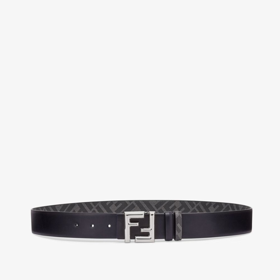 Herren Fendi Gurtel | Wendegurtel Aus Leder In Schwarz