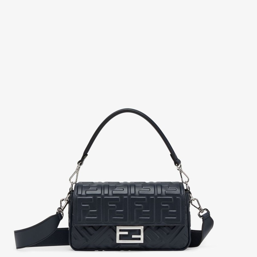 Damen Fendi Schulter- Und Crossbody-Taschen | Tasche Aus Nappaleder In Nachtblau