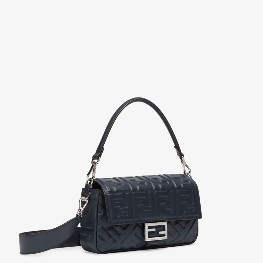 Damen Fendi Schulter- Und Crossbody-Taschen | Tasche Aus Nappaleder In Nachtblau