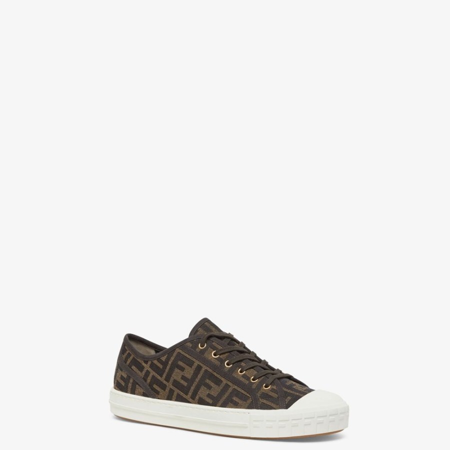 Herren Fendi Sneakers | Low-Top Aus Ff-Jacquard