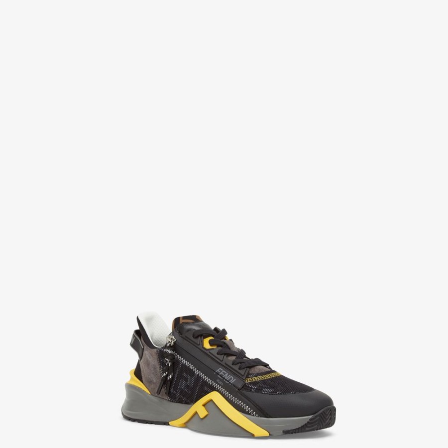 Herren Fendi Sneakers | Low-Top Aus Lycra® In Grau