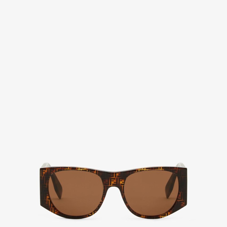 Damen Fendi Sonnenbrillen | Sonnenbrille Aus Acetat In Havannafarben