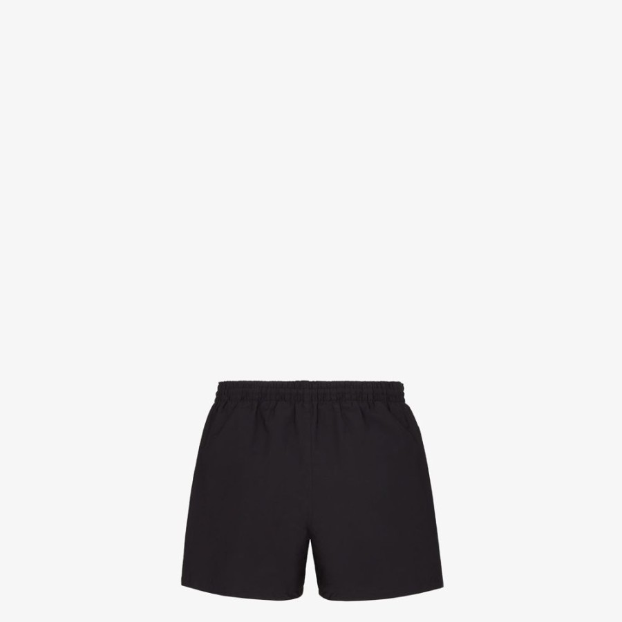 Herren Fendi Swimwear | Shorts Aus Nylon In Schwarz