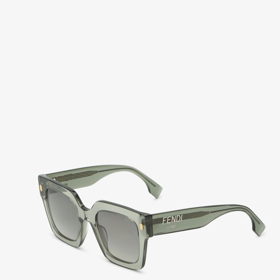 Damen Fendi Sonnenbrillen | Sonnenbrille Aus Acetat In Grau