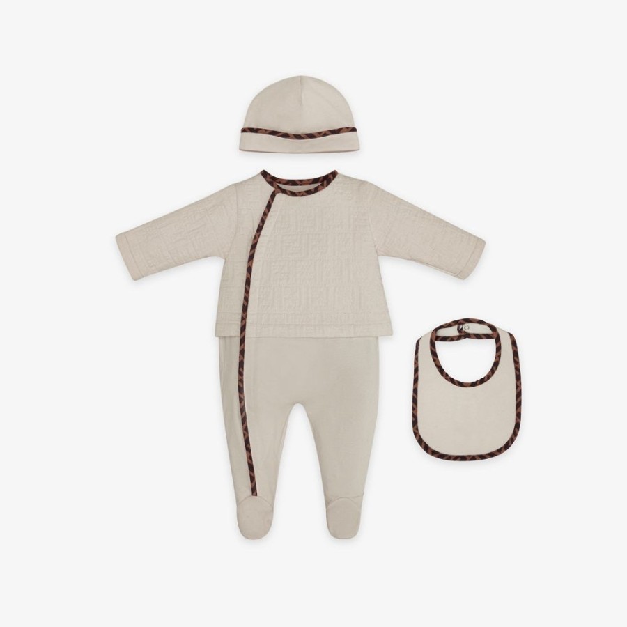 Kids Fendi Baby Madchen | Baby-Set Aus Gesteppter Baumwolle