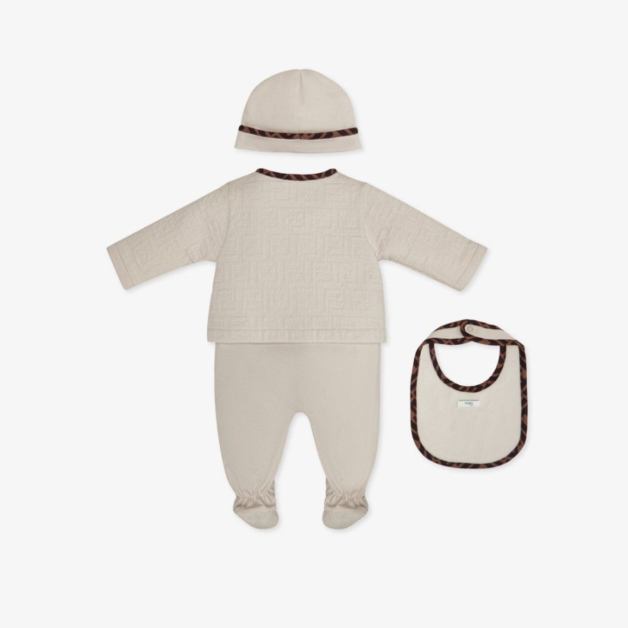 Kids Fendi Baby Madchen | Baby-Set Aus Gesteppter Baumwolle