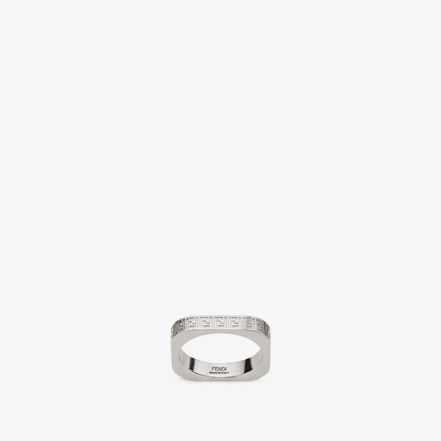 Herren Fendi Ringe | Ring Aus Metall In Silberfarben