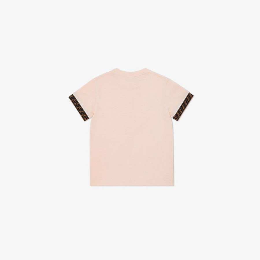 Kids Fendi Ready To Wear | Baby T-Shirt Aus Jersey In Rosa