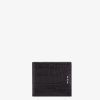 Herren Fendi Portemonnaies | Bifold Portemonnaie Aus Alligatorleder In Schwarz