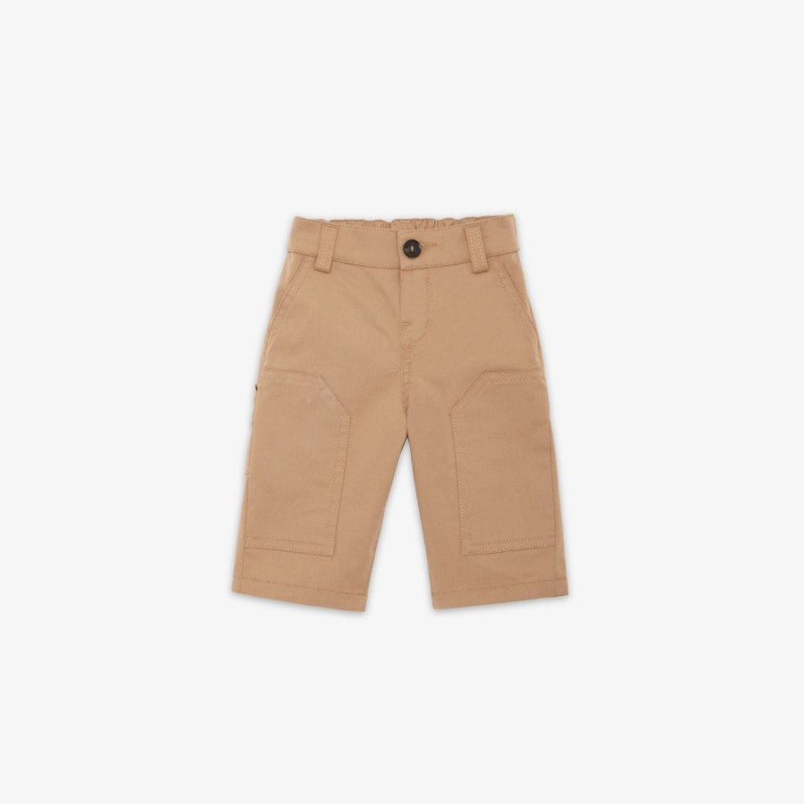 Kids Fendi Baby Madchen | Baby-Hose Aus Stretch-Gabardine In Beige