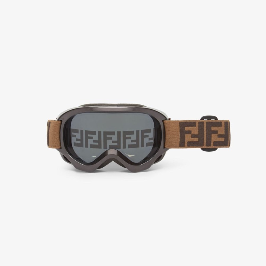 Kids Fendi Accessoires | Junior-Skibrille Mit Logo