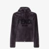 Herren Fendi Mantel Und Oberbekleidung | Gilet Aus Shearling In Grau