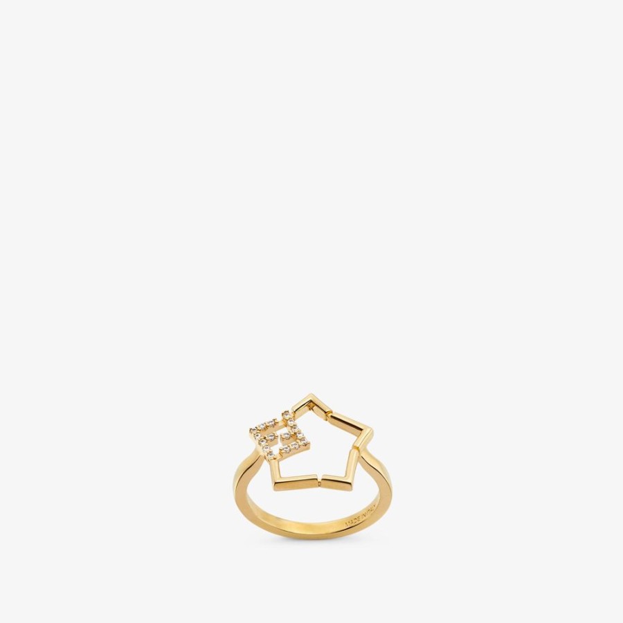 Damen Fendi Ringe | Ring Aus Metall, Goldfarben