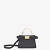 Damen Fendi Miniature Taschen | Mini-Tasche Aus Nappaleder In Schwarz