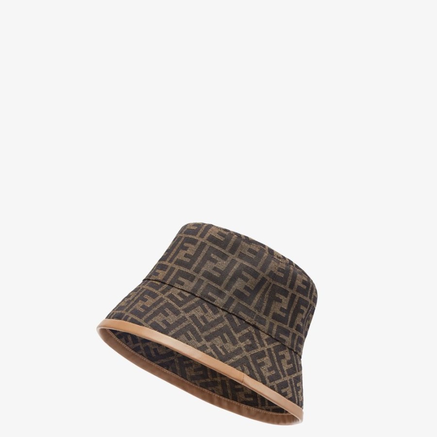 Herren Fendi Mutzen Und Handschuhe | Bucket Hat Aus Ff-Jacquard