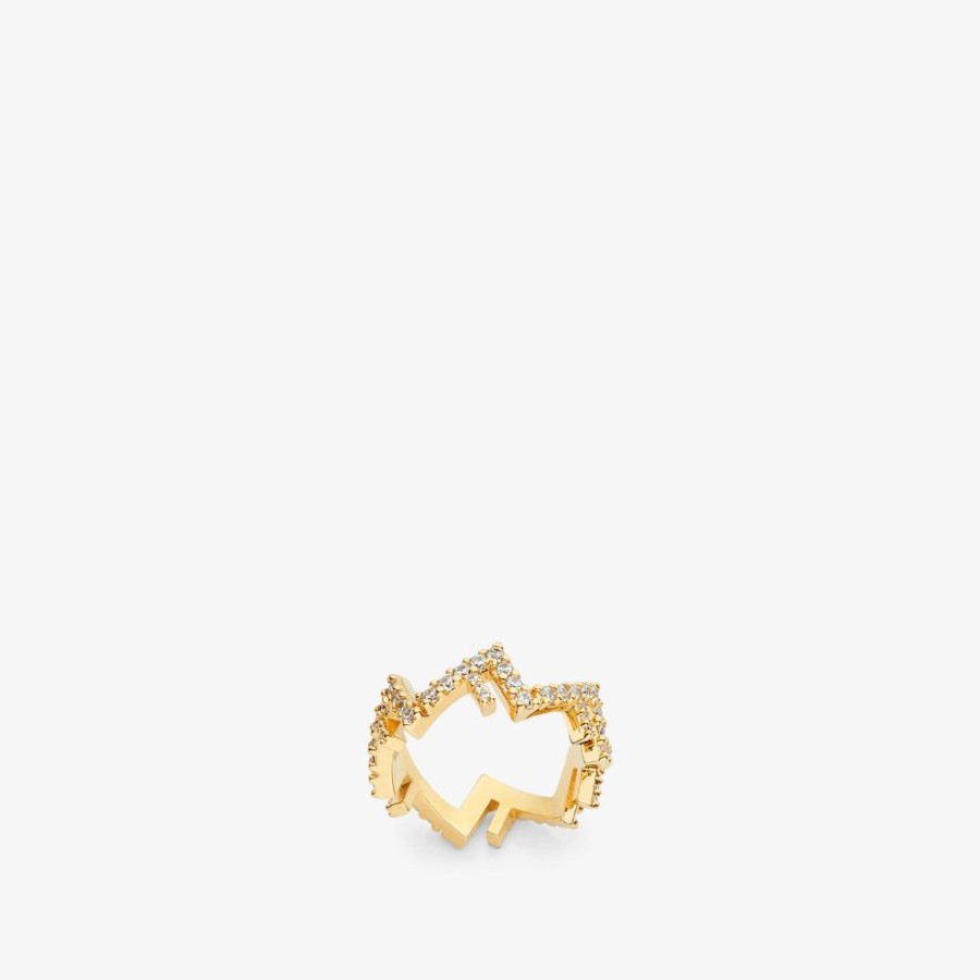 Damen Fendi Ringe | Ring Aus Metall, Goldfarben