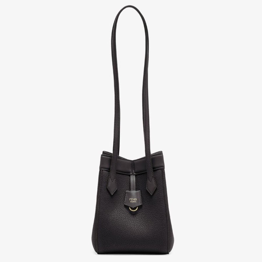 Damen Fendi Mini-Taschen | Wandelbare Minibag Aus Leder In Schwarz