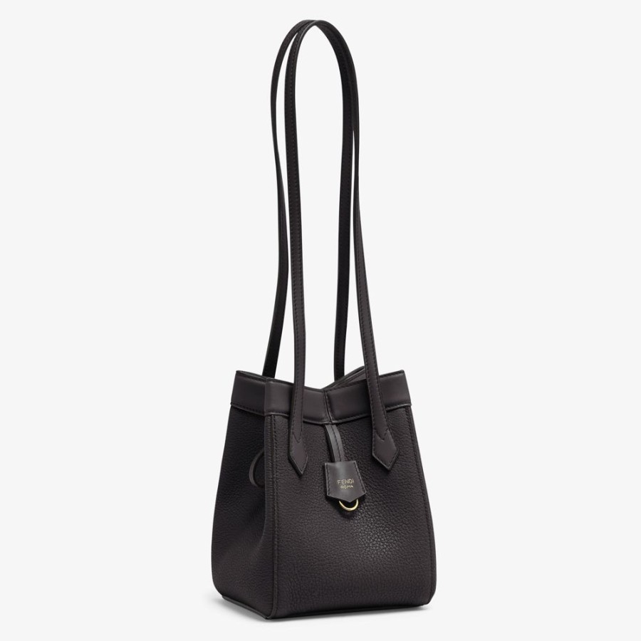 Damen Fendi Mini-Taschen | Wandelbare Minibag Aus Leder In Schwarz