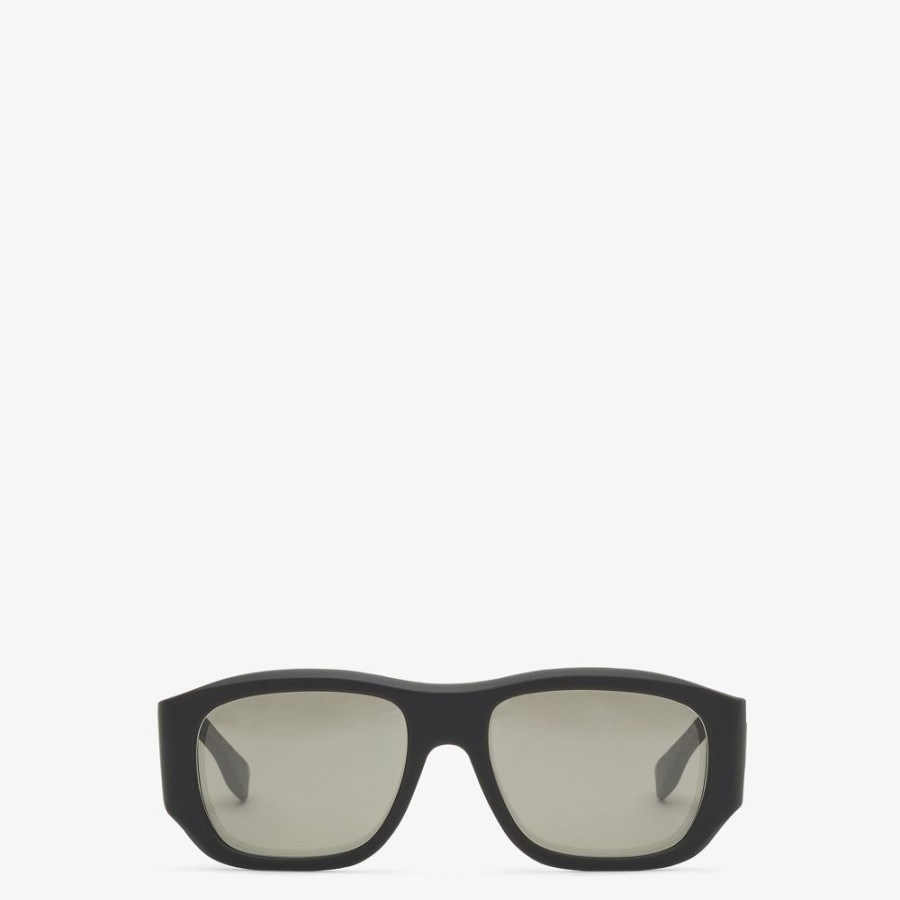 Herren Fendi Sonnenbrillen | Sonnenbrille Aus Acetat In Grau