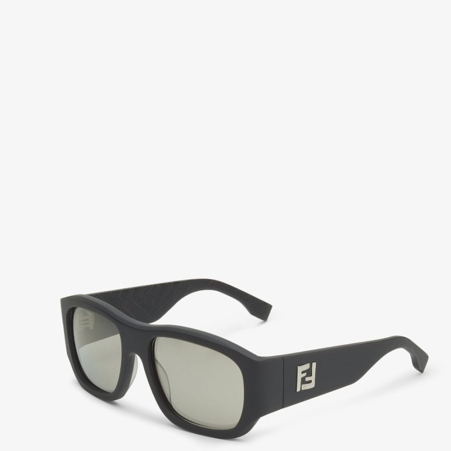 Herren Fendi Sonnenbrillen | Sonnenbrille Aus Acetat In Grau