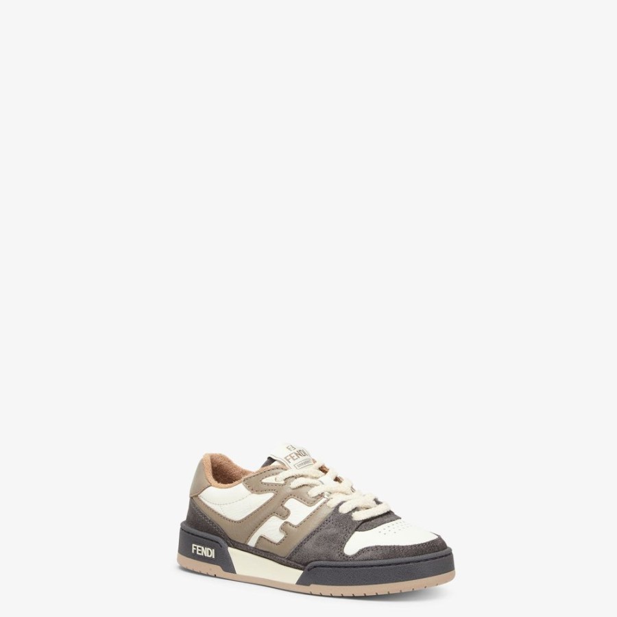 Damen Fendi Sneakers | Low-Top Aus Mehrfarbigem Leder