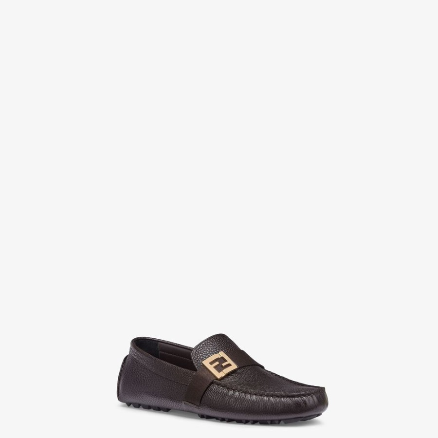 Herren Fendi Loafer | Loafer Aus Leder In Braun